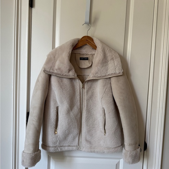 Love Token Jackets & Blazers - Love Token Cream Teddy Jacket